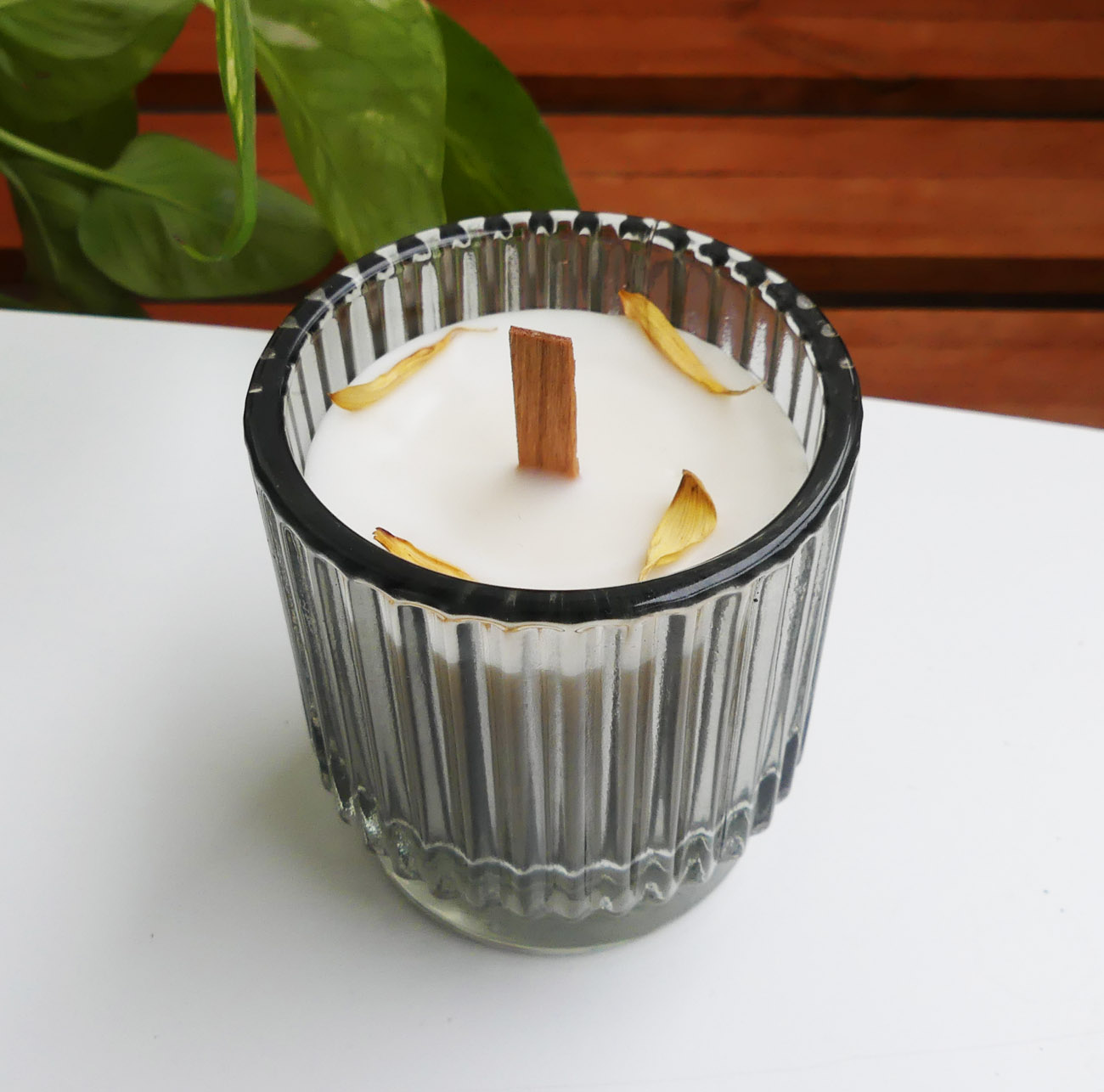 Sójová sviečka v skle - jazmín