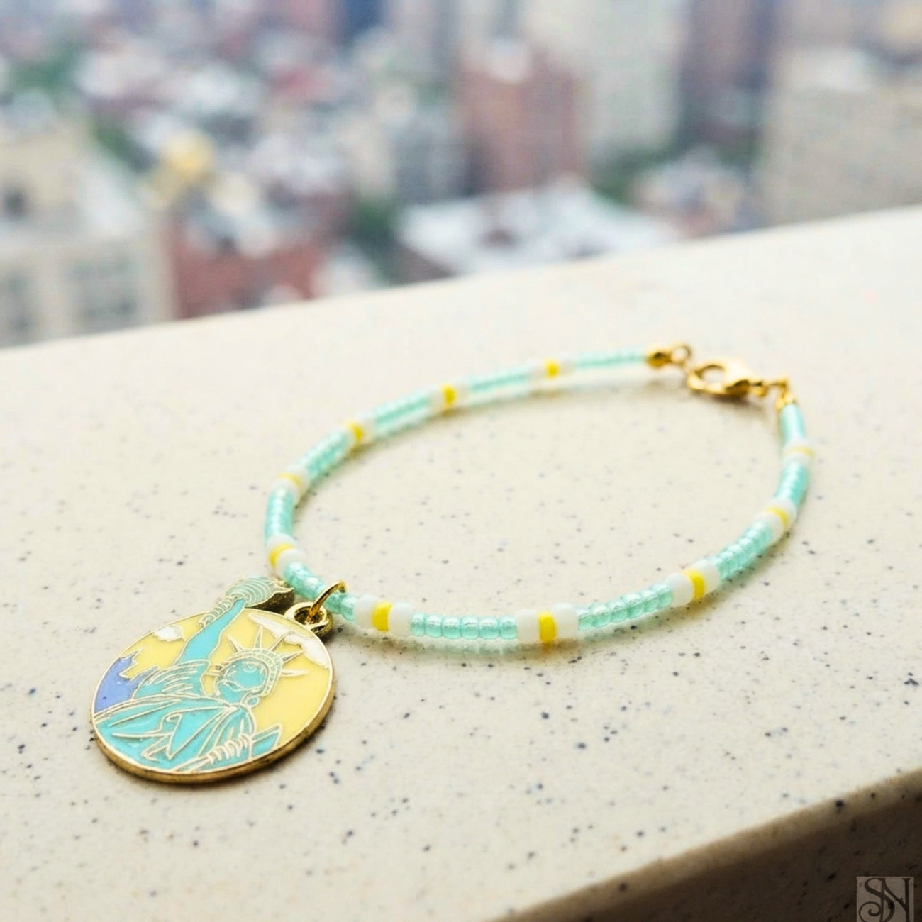 Handmade náramok New York - chirurgická oceľ
