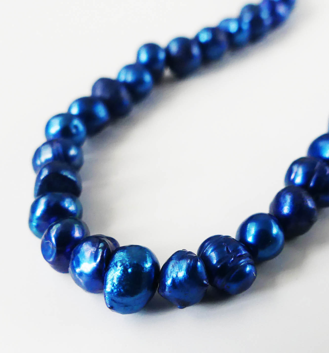 Modré riečne perly 4-5 mm - 1 ks