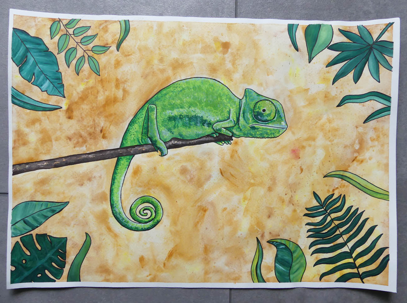 Obraz - Chameleón - Džungľa